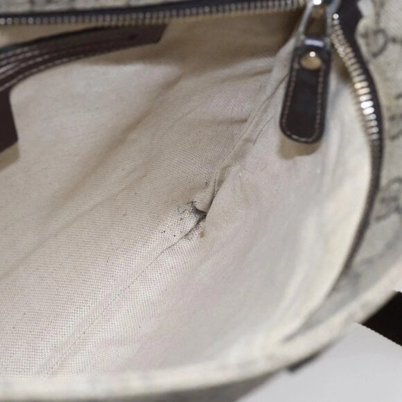 GUCCI GG Supreme Shoulder Bag PVC Beige Gold - Picture 12 of 16